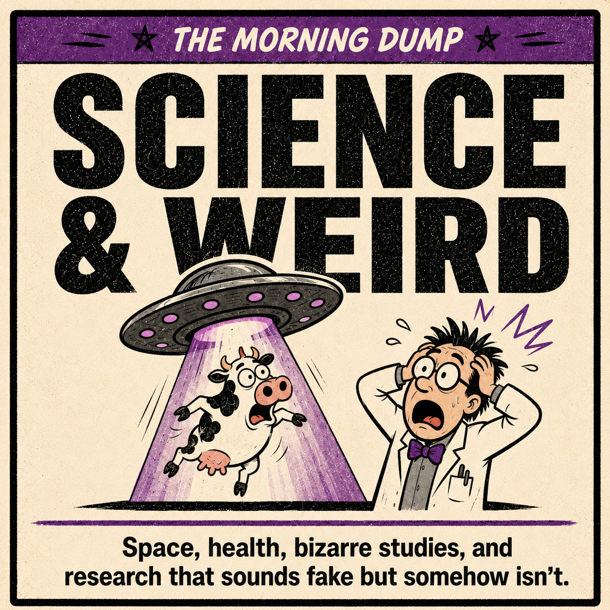 Science & Weird: Science, health, space, and genuinely unhinged research.
