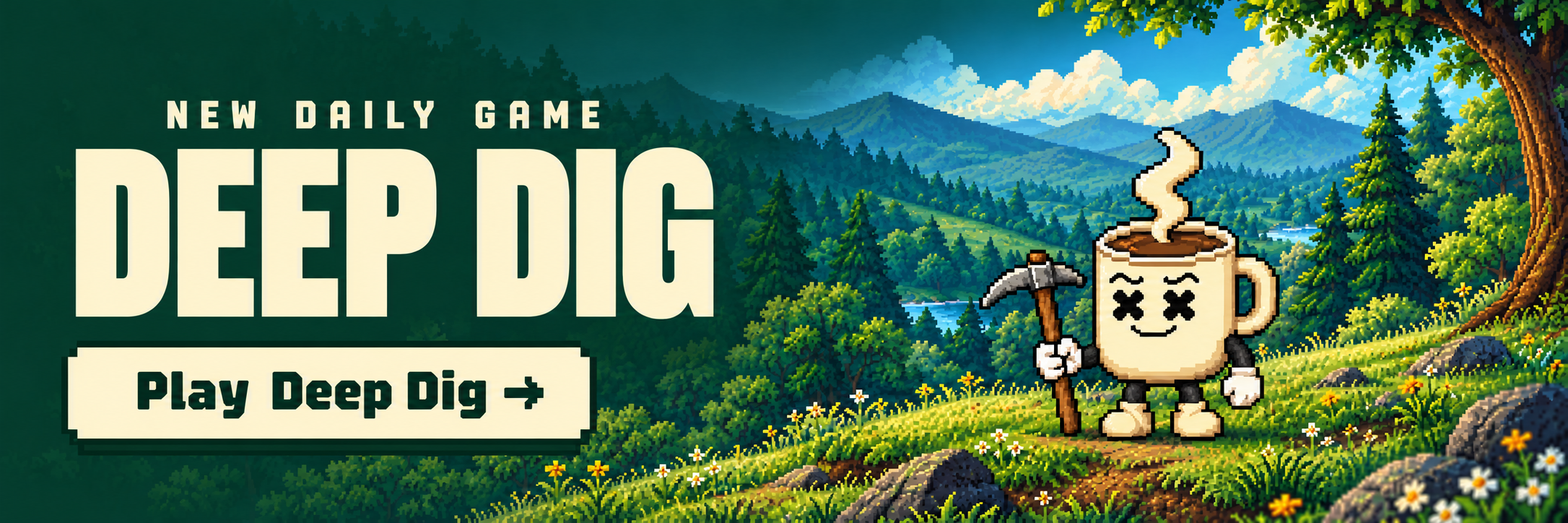 Deep Dig: NEW DAILY GAME DEEP DIG Seven questions. Rare answers dig deeper. Play on desktop and dig for diamond.
